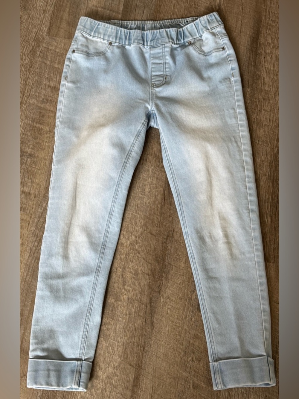 John Mark Light-Wash Blue Women's Denim Jeggings, US 6